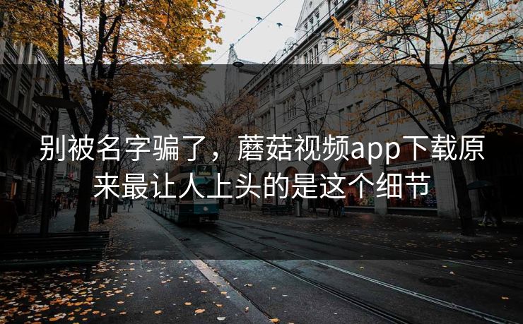 别被名字骗了,蘑菇视频app下载原来最让人上头的是这个细节 别被名字骗了,蘑菇视频app下载原来最让人上头的是这个细节